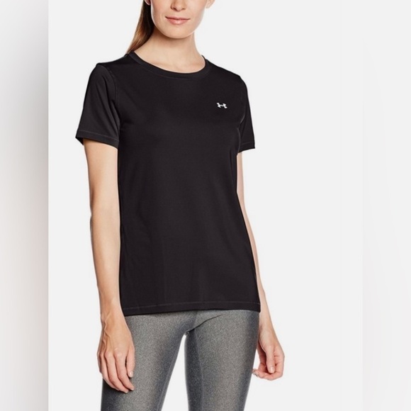 UNDER ARMOUR WOMEN HEATGEAR SHORT SLEEVE TRAINING TEE-PLUS SIZE-NWOT - Picture 1 of 8